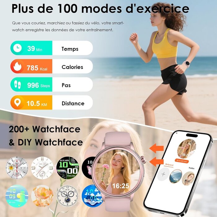 Montre Connectée Santé & Sport - Jusqu'à -55% sur votre exemplaire
