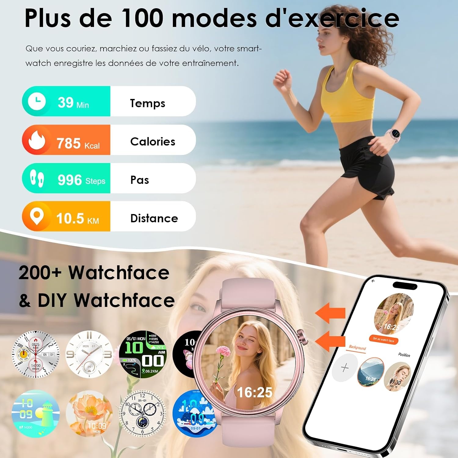 Montre Connectée Santé & Sport - Jusqu'à -55% sur votre exemplaire