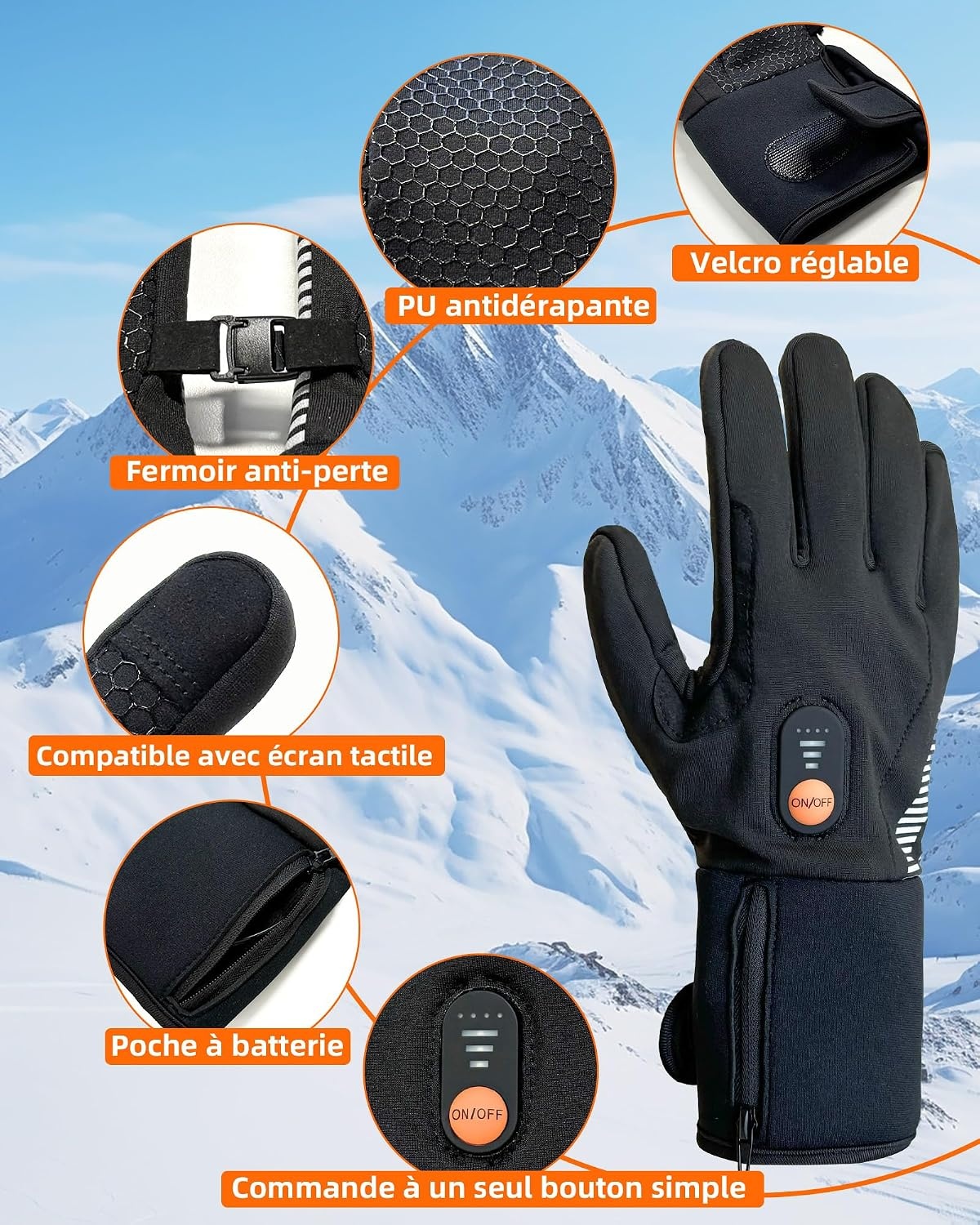 Gants chauffants rechargeables XS-S : -79% sur votre confort hivernal