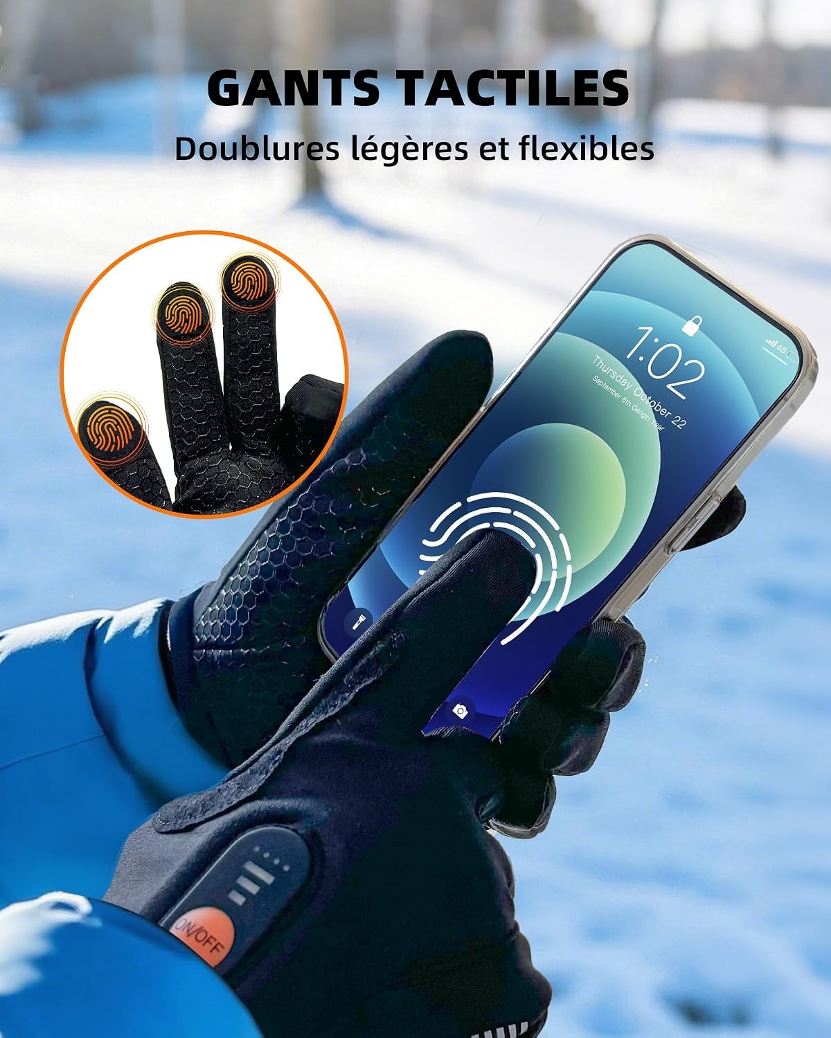 Gants chauffants rechargeables XS-S : -79% sur votre confort hivernal