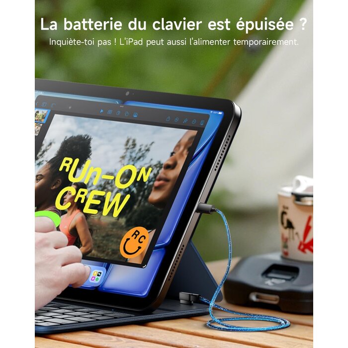 Hou Étui clavier ultra-fin pour iPad 10 (10,9") - QWERTY - Jusqu'à 76% de remise