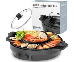 Appareil 2-en-1 Hot Pot et Grill 2200W - Jusqu'à -46% sur l'outlet