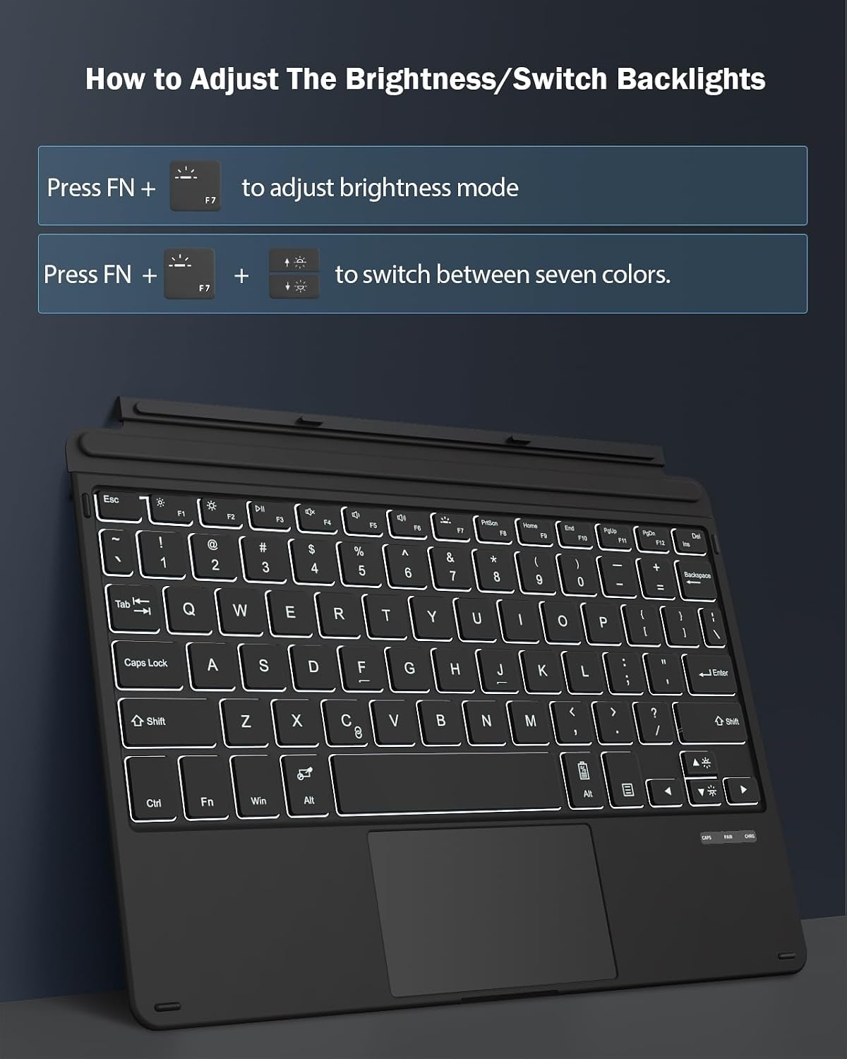 Clavier sans fil rétroéclairé pour Surface Go - Jusqu'à 37% de remise