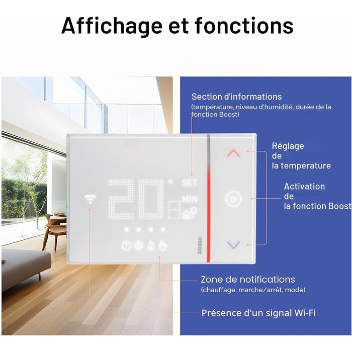 Thermostat connecté WiFi programmable - Jusqu'à -78% sur le prix neuf
