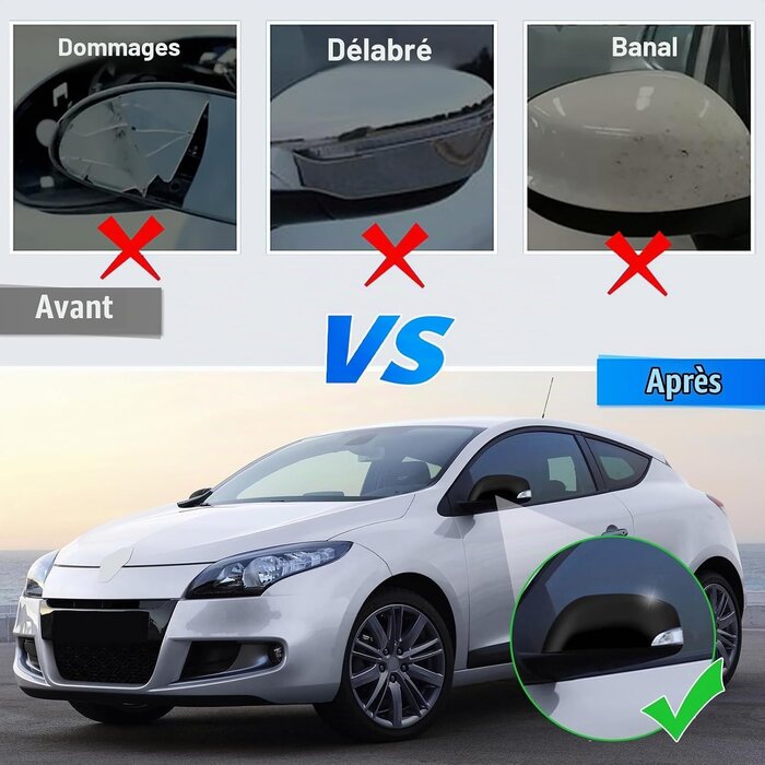 Coques de rétroviseurs pour Renault Megane MK3 - Jusqu'à 72% de remise