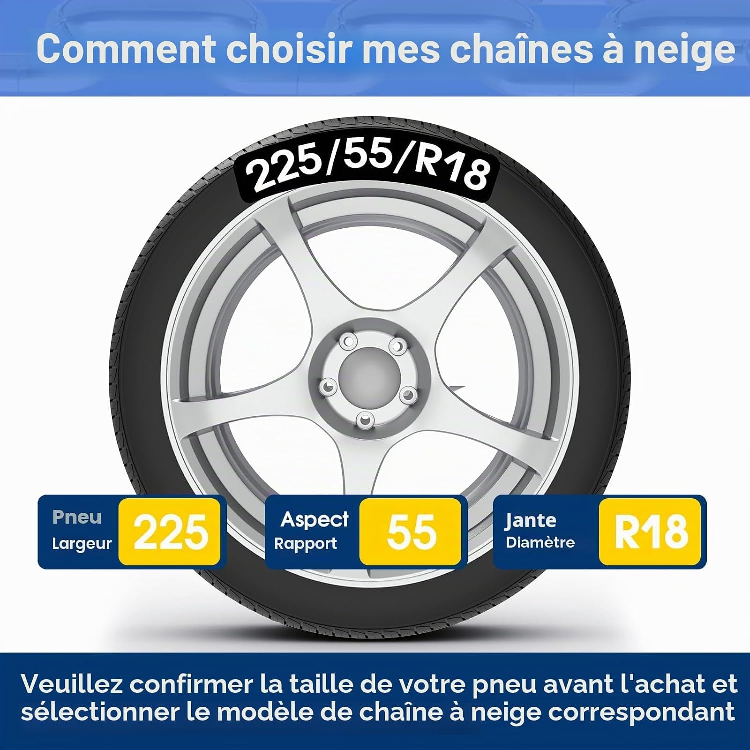 Chaînes à neige automatiques 12 mm - Taille 150 - Jusqu'à -78%
