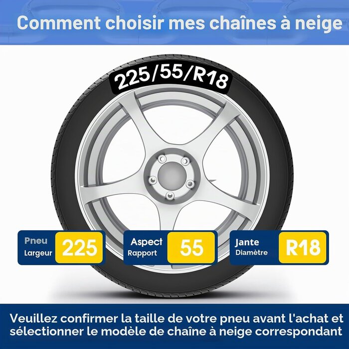 Chaînes à neige automatiques taille 130 - Jusqu'à -77%