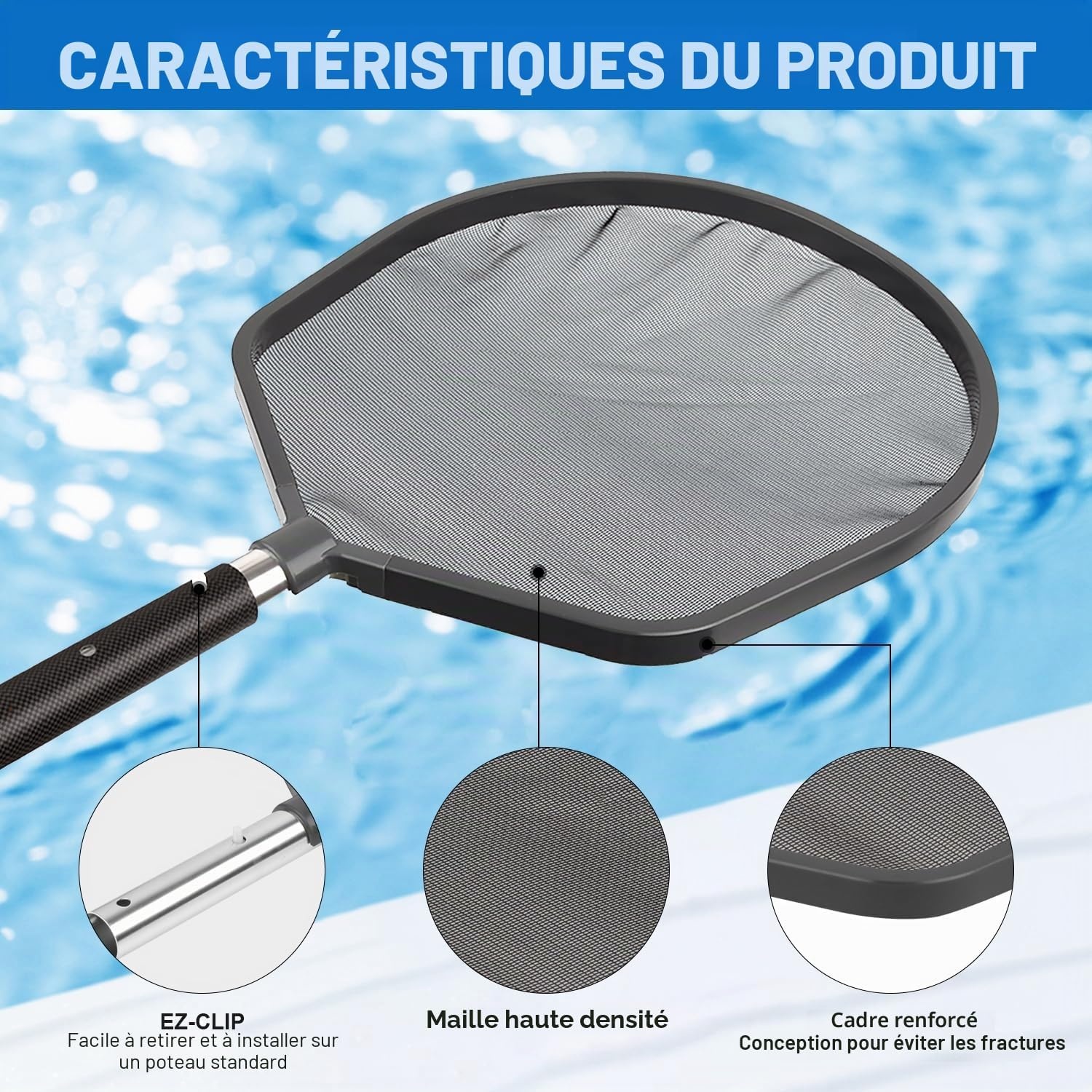 Épuisette de surface piscine - Jusqu'à 78% de réduction