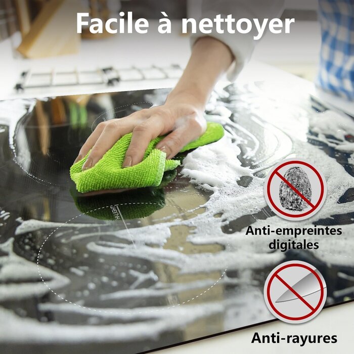 Table de cuisson vitrocéramique 60 cm - 3 zones - Jusqu'à -77% de réduction
