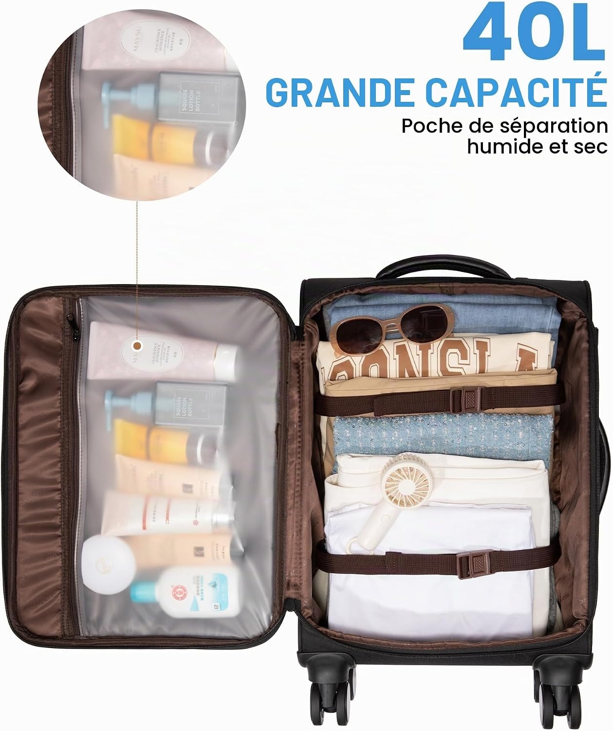 Sac à dos cabine extensible 45L - Jusqu'à -74% de remise