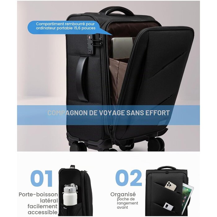 Sac à dos cabine extensible 45L - Jusqu'à -74% de remise