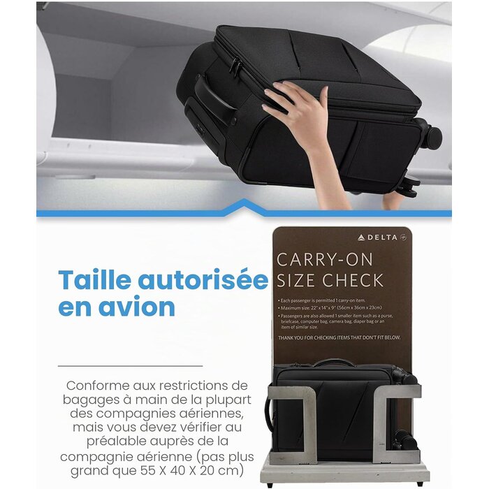 Sac à dos cabine extensible 45L - Jusqu'à -74% de remise