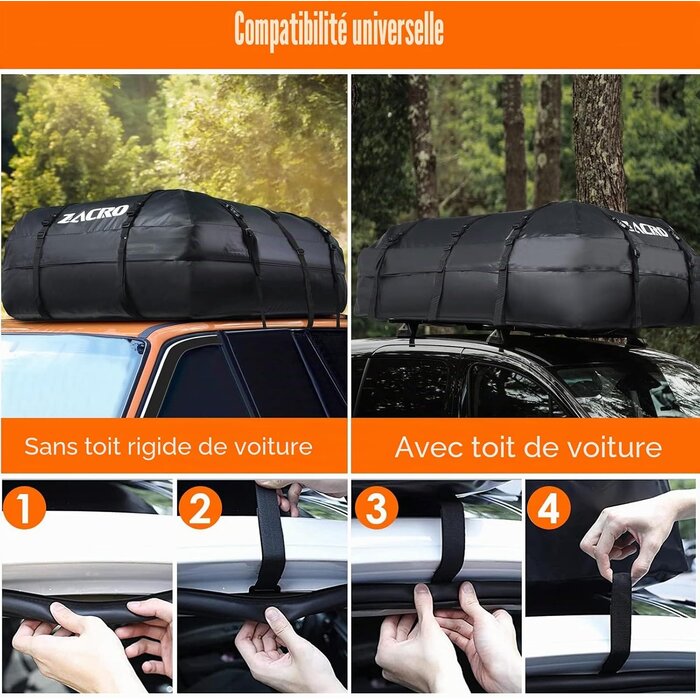 Sac de toit souple 425L - Étanche & Universel - Jusqu'à -34%