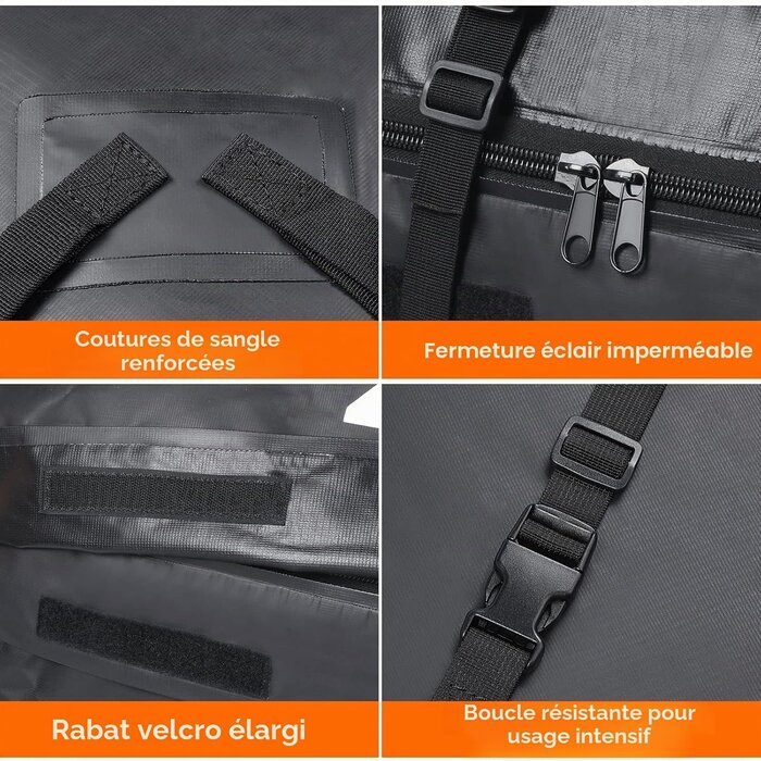 Sac de toit souple 425L - Étanche & Universel - Jusqu'à -34%