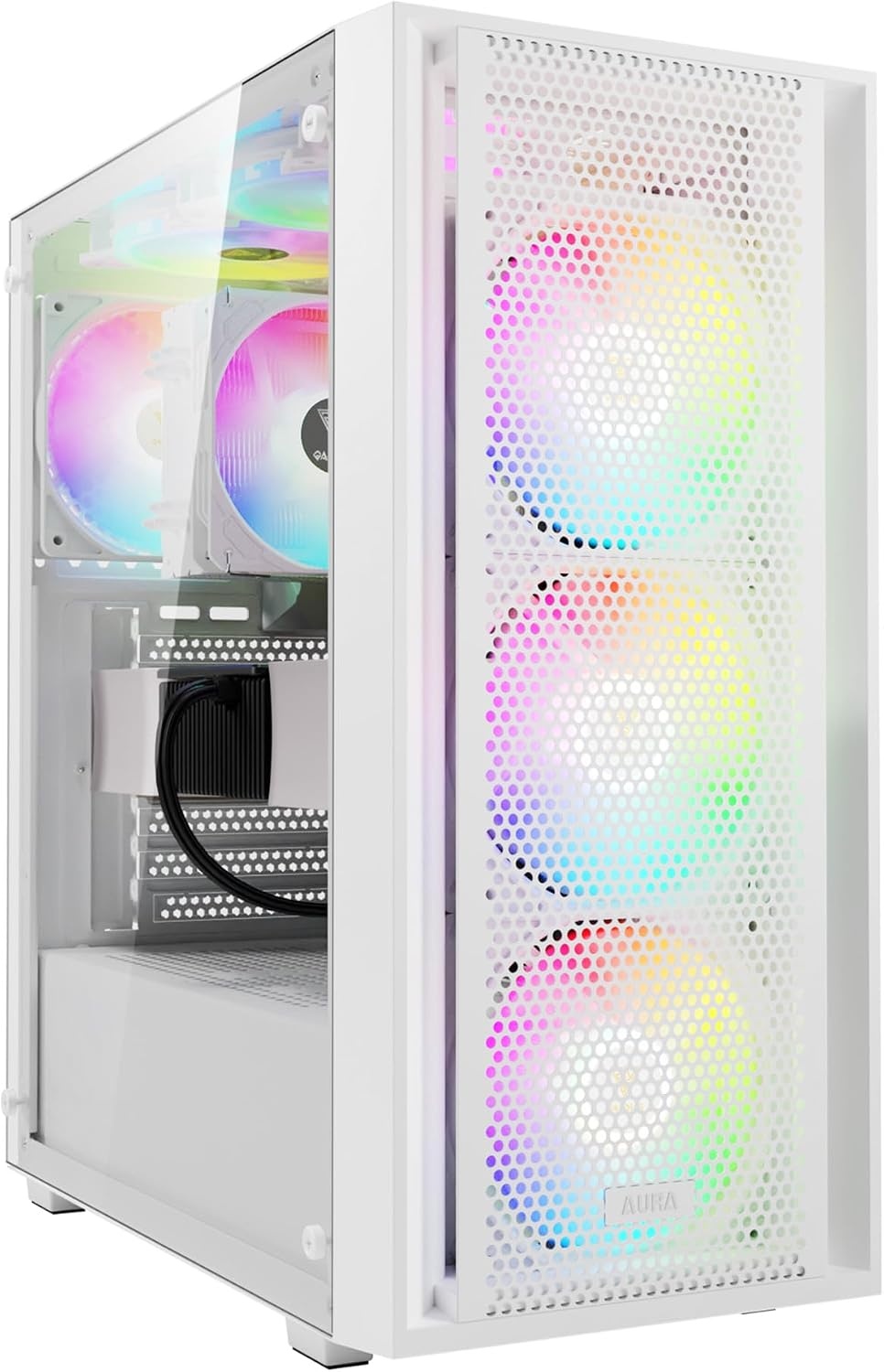 Boîtier PC ATX Blanc - 4 Ventilateurs ARGB - Jusqu'à 74% de remise