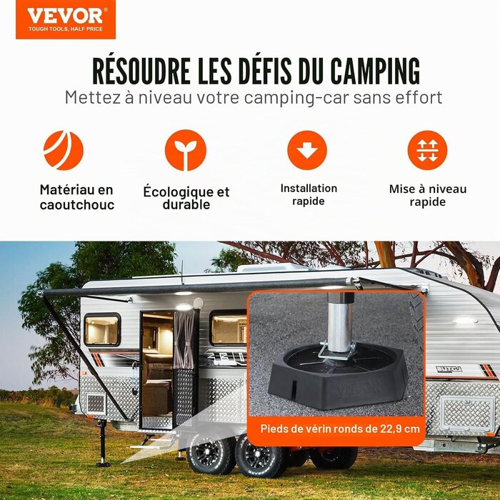 Vevor Pads de nivellement pour camping-car - Jusqu'à 70% de remise