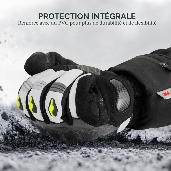 Gants chauffants moto 3M Thinsulate - Taille M - Jusqu'à 72% de réduction