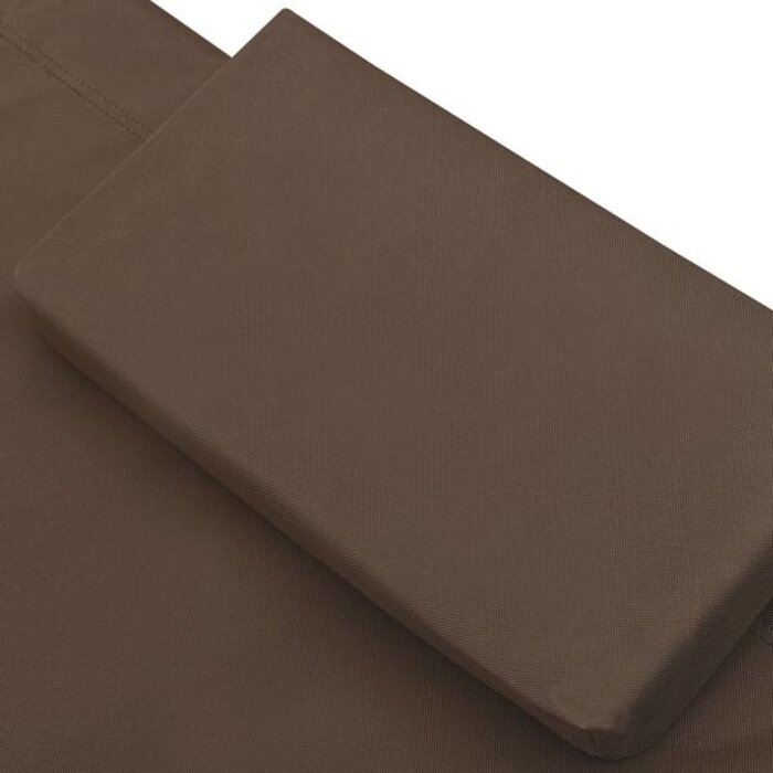 Vidaxl Bain de soleil double en tissu marron - Jusqu'à -40% sur le prix
