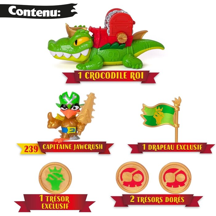 Figurine Crocodile articulé King Croc avec accessoires - Jusqu'à 38% de remise
