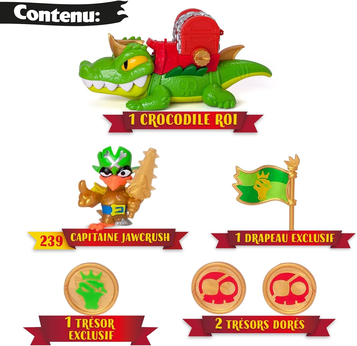 Figurine Crocodile articulé King Croc avec accessoires - Jusqu'à 38% de remise