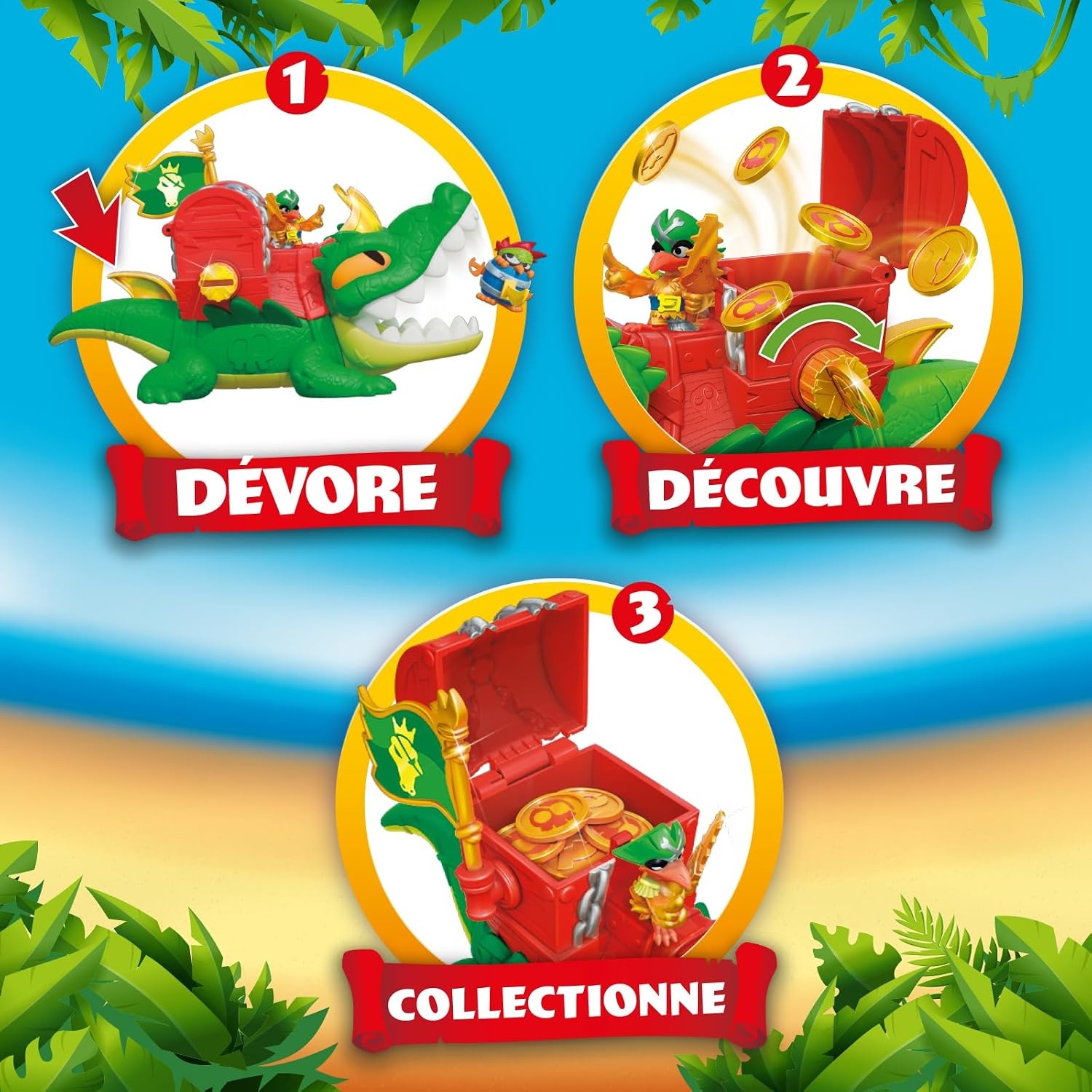 Figurine Crocodile articulé King Croc avec accessoires - Jusqu'à 38% de remise