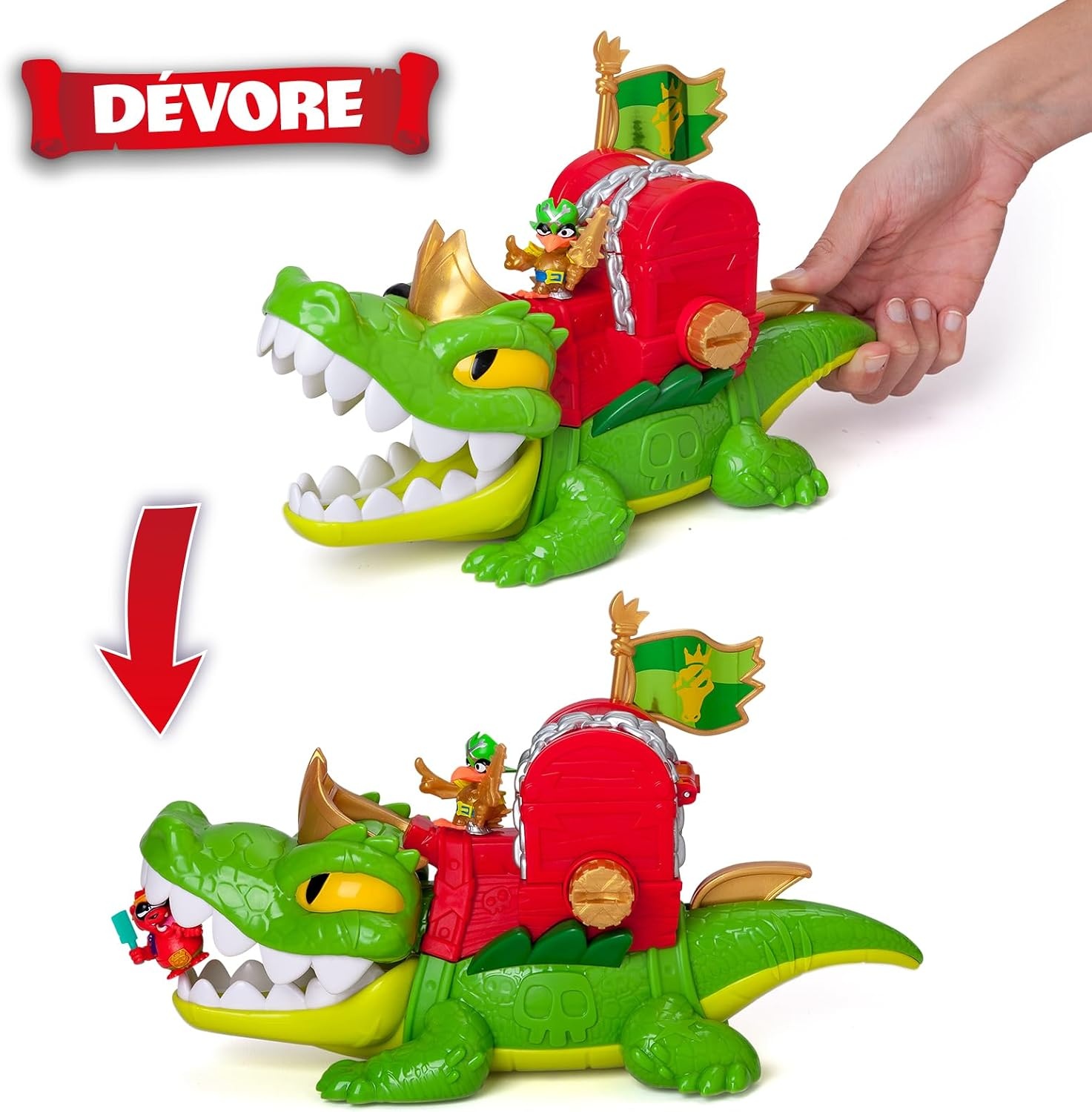 Figurine Crocodile articulé King Croc avec accessoires - Jusqu'à 38% de remise