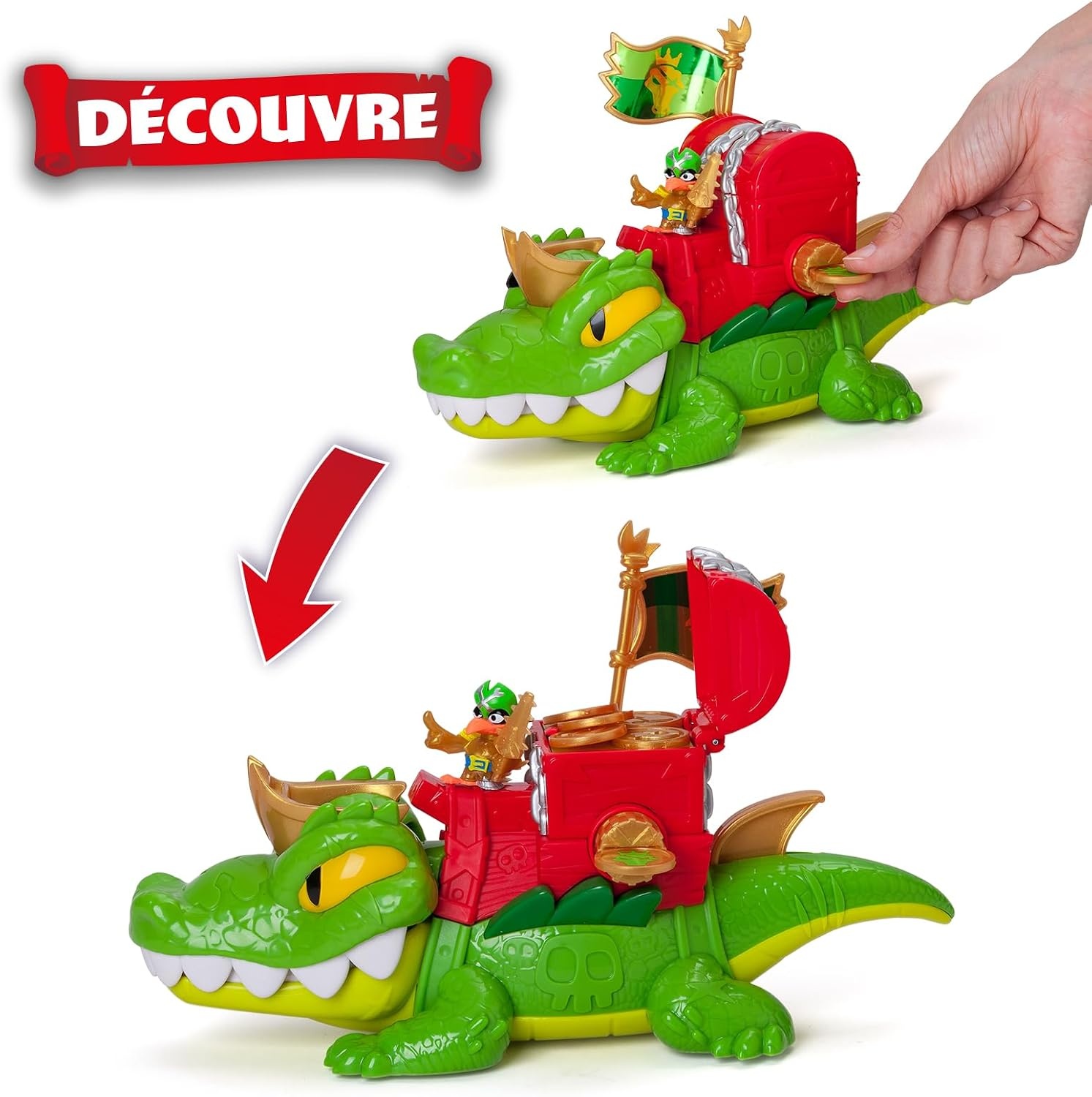 Figurine Crocodile articulé King Croc avec accessoires - Jusqu'à 38% de remise