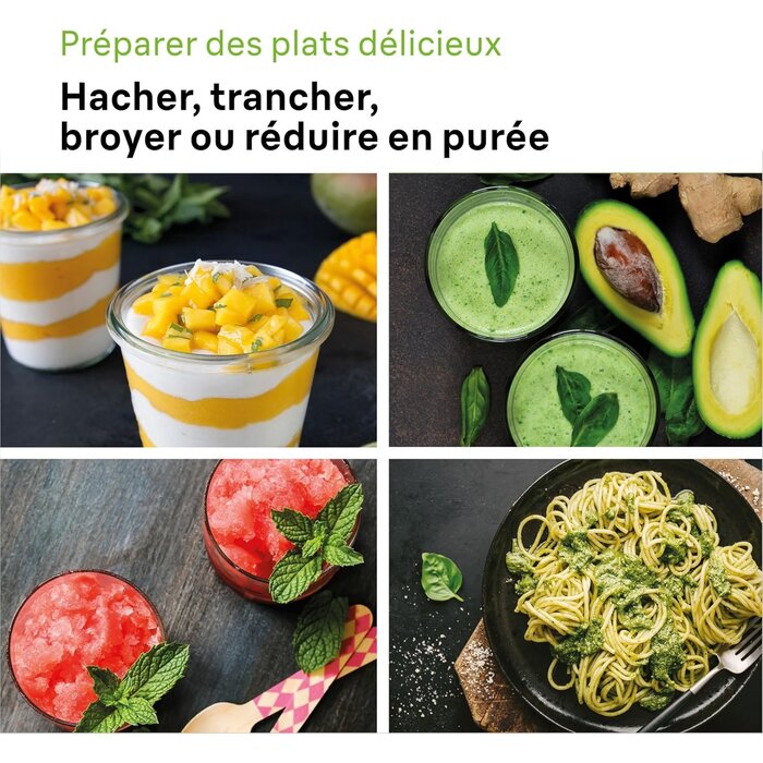 Mixeur plongeant multifonction 6-en-1, 1200 W - Jusqu'à -35% en outlet