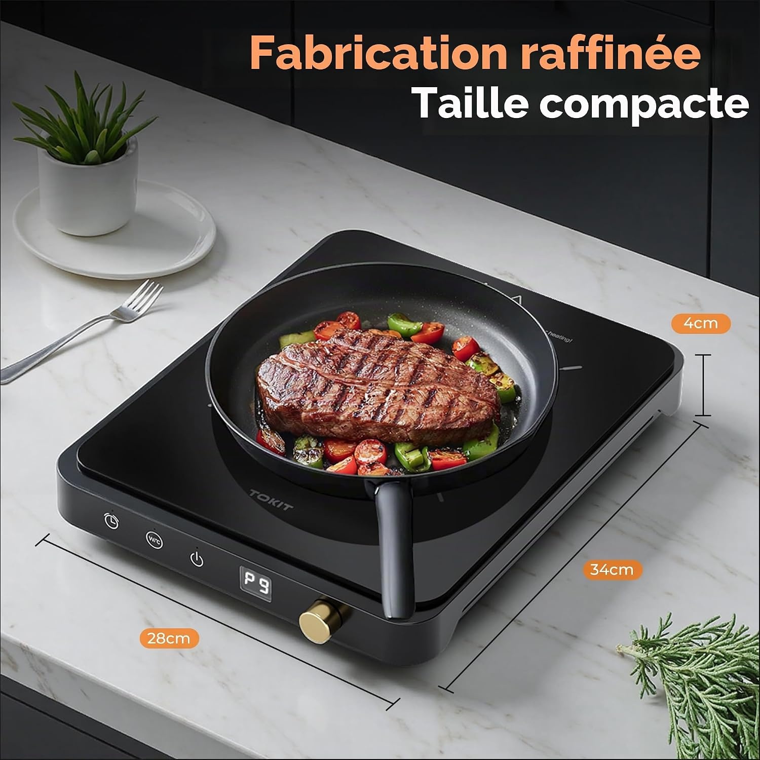 Plaque de cuisson induction 2000W - Ultra-plate - Jusqu'à 34% de remise