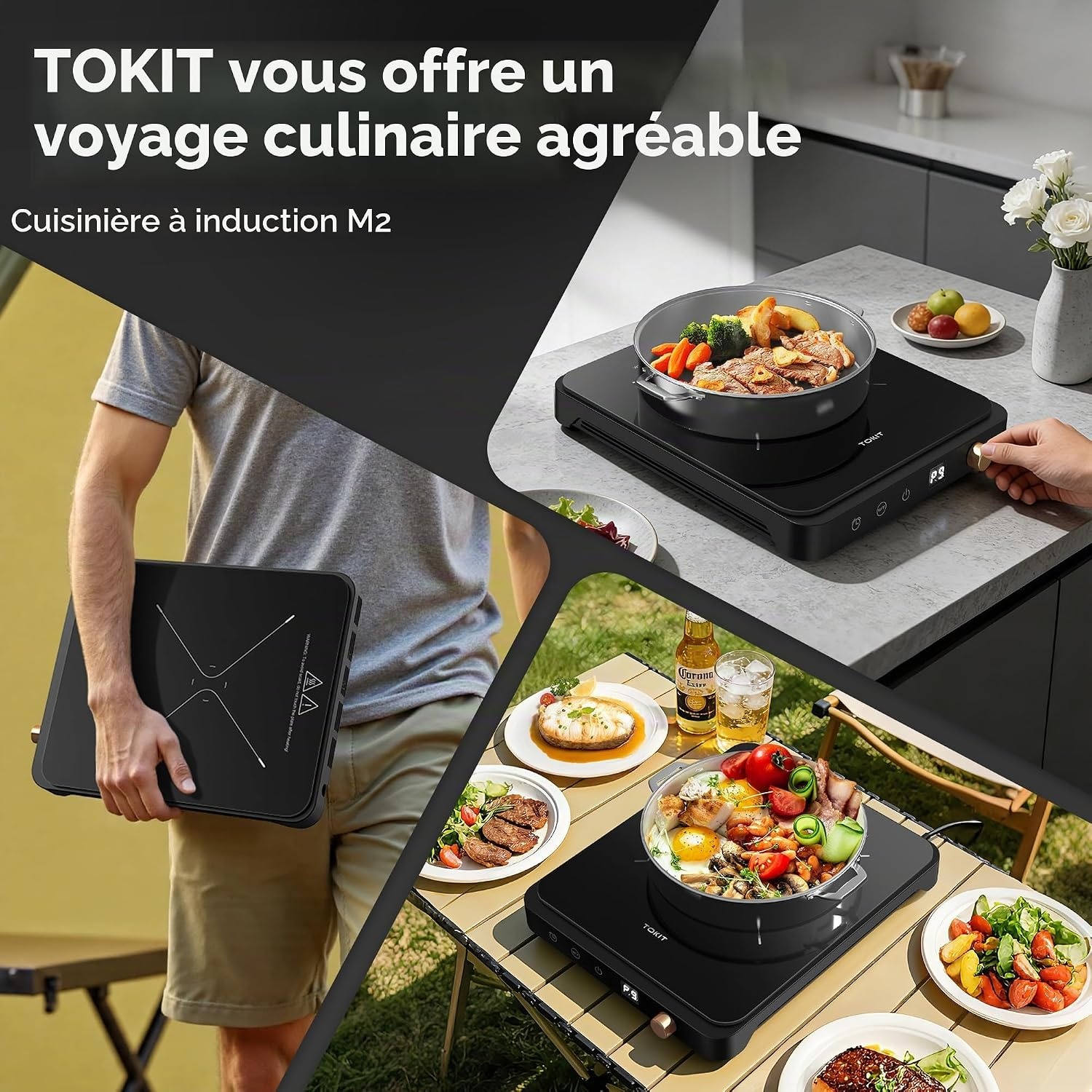 Plaque de cuisson induction 2000W - Ultra-plate - Jusqu'à 34% de remise