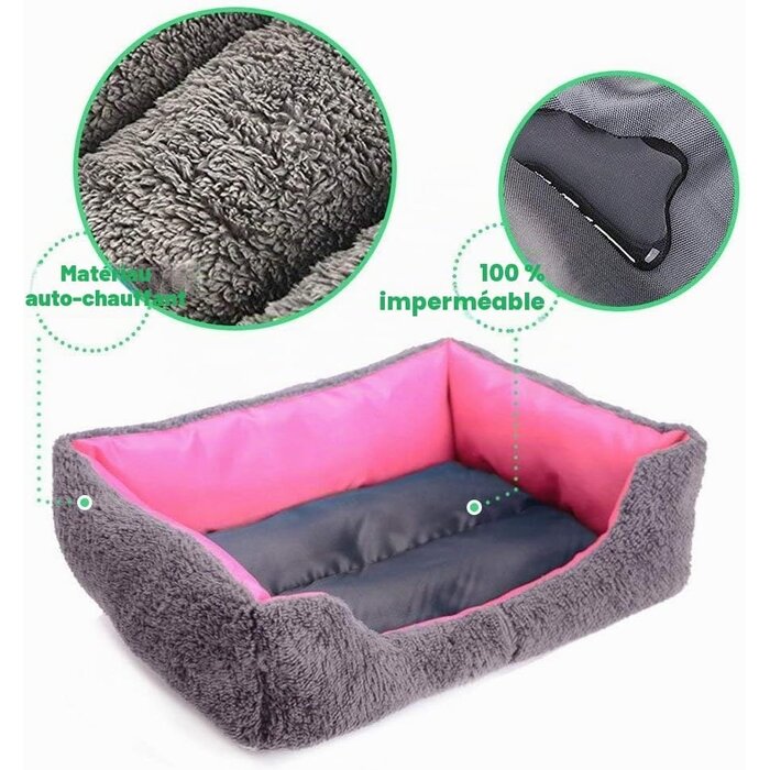 Panier auto-chauffant pour animaux - 60x40cm - Jusqu'à -65% sur l'outlet