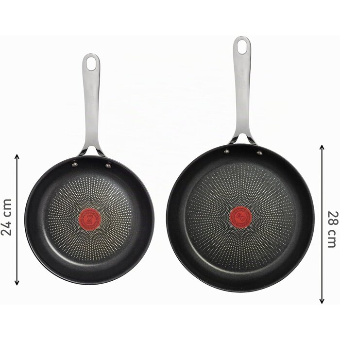 Set de 2 poêles antiadhésives - 24 & 28 cm - Jusqu'à -29%