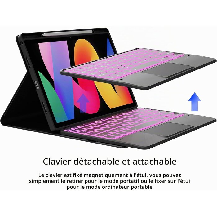 Étui clavier pour tablette 11 pouces - QWERTY & Touchpad - Jusqu'à -67%