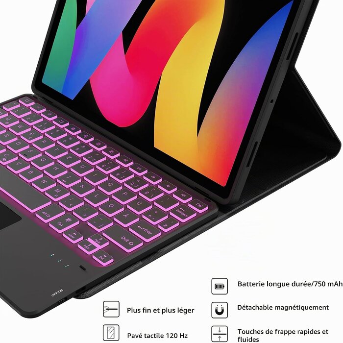 Étui clavier pour tablette 11 pouces - QWERTY & Touchpad - Jusqu'à -67%