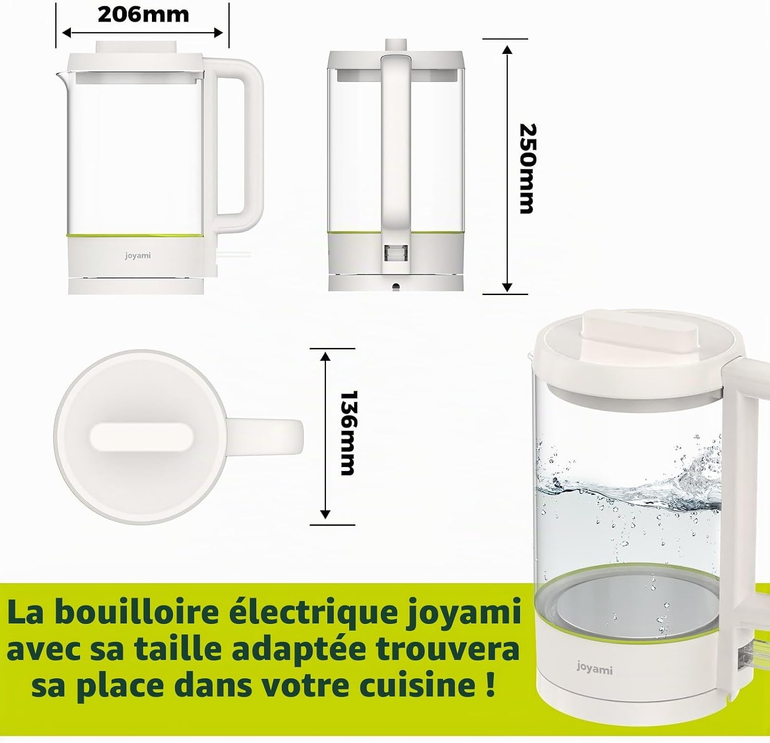 Bouilloire électrique en verre 1,5 L - Jusqu'à 26% de remise