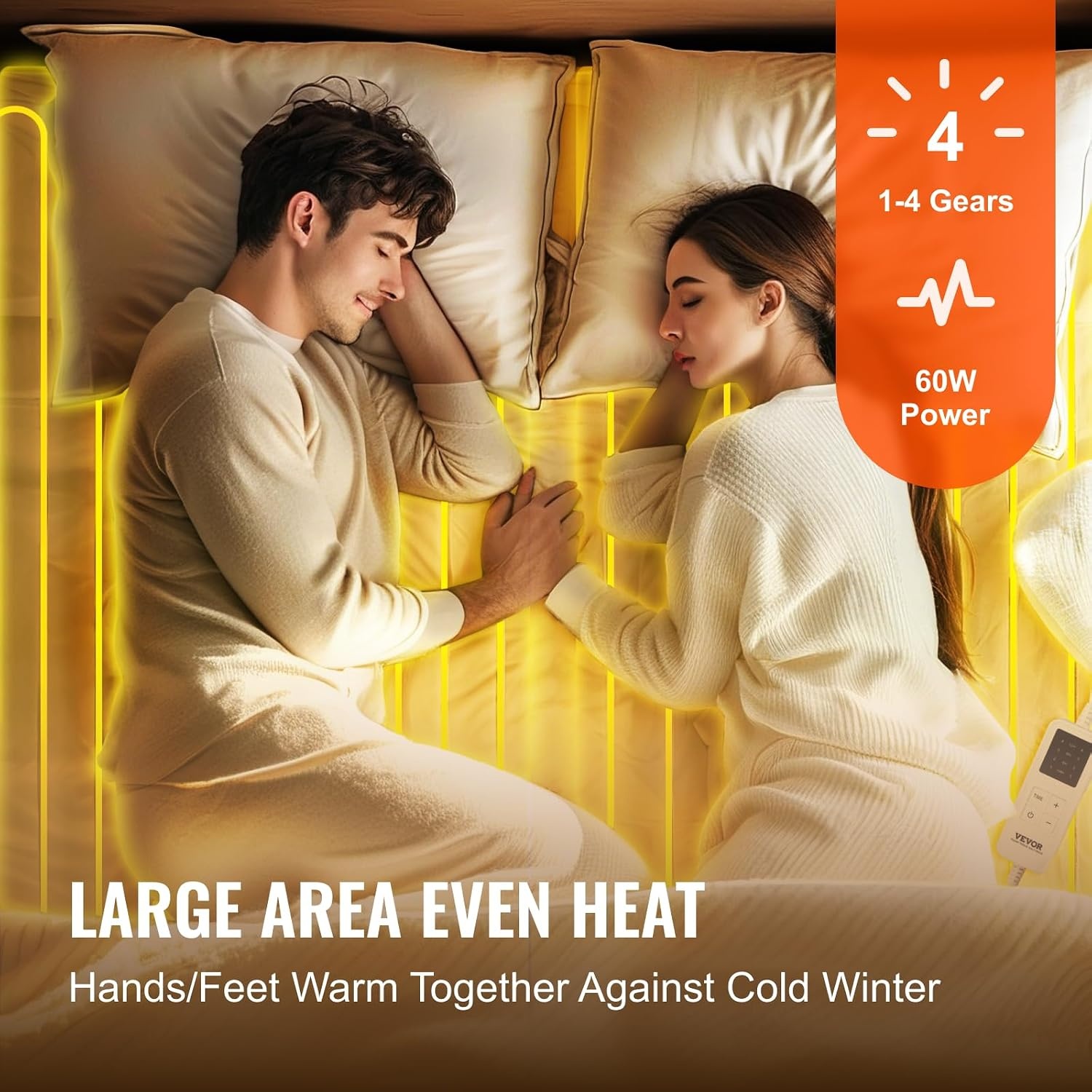 Vevor Chauffe-matelas électrique 150x80cm - Jusqu'à -69% de remise