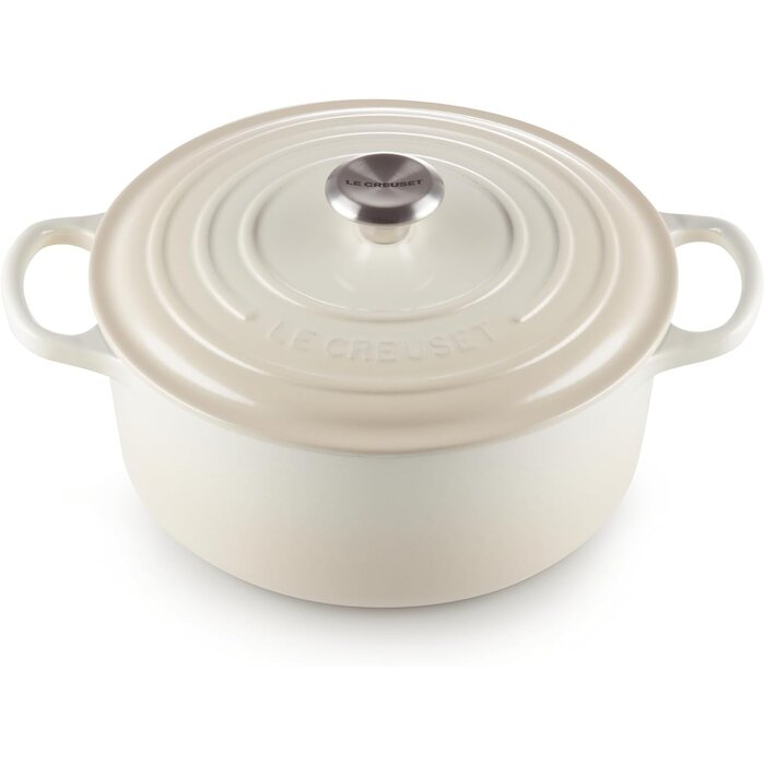 Cocotte ronde en fonte émaillée 20 cm - Orange - Jusqu'à -30%
