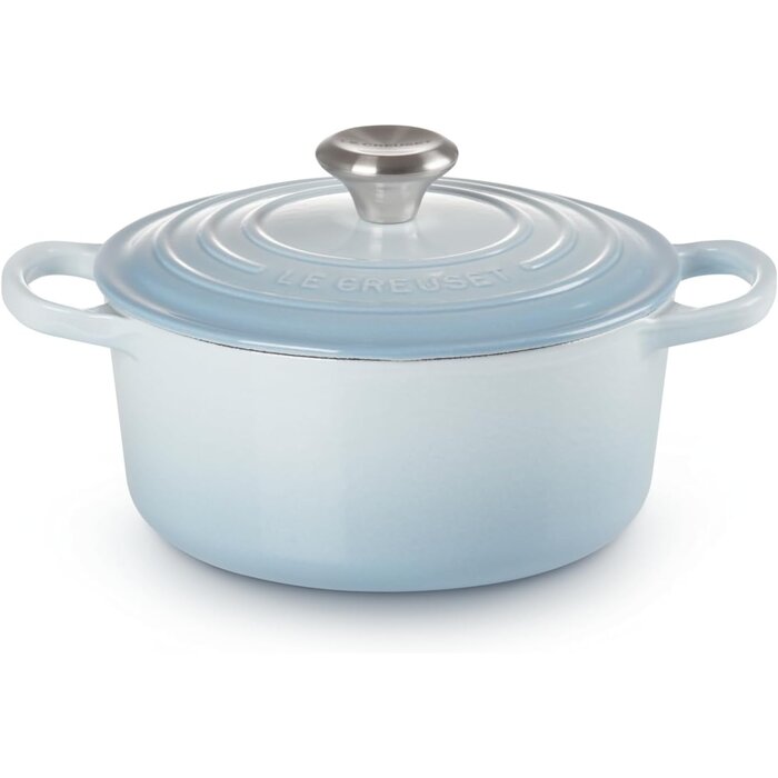 Cocotte ronde en fonte émaillée 20 cm - Orange - Jusqu'à -30%