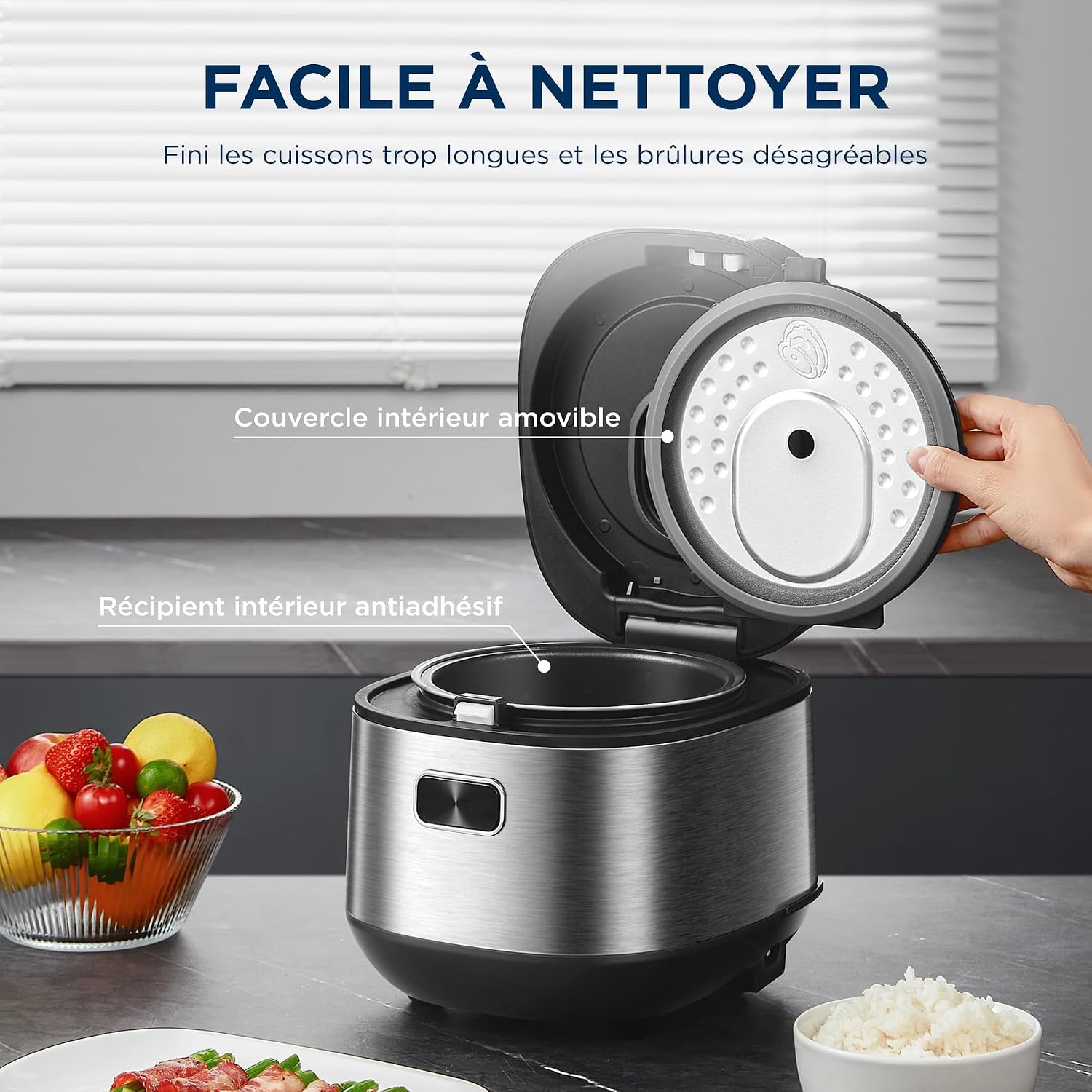 Cuiseur à riz numérique compact 2L - Jusqu'à 30% de remise