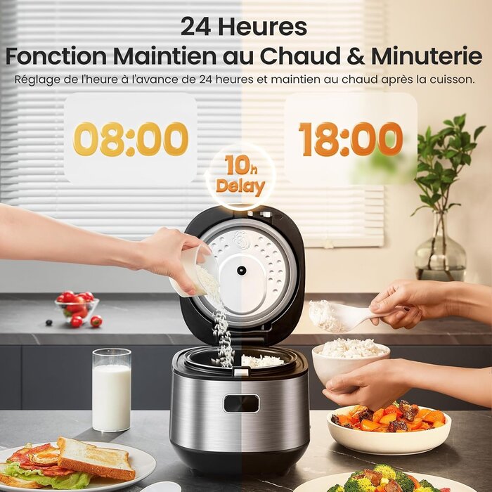 Cuiseur à riz numérique compact 2L - Jusqu'à 30% de remise
