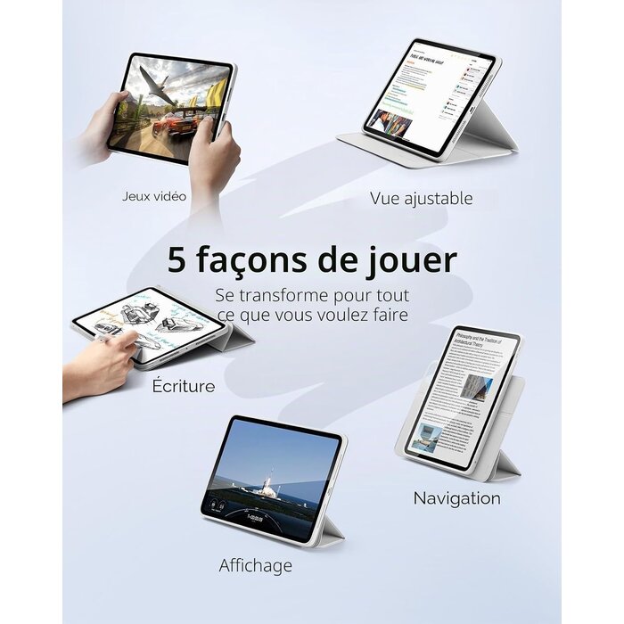 Esr Étui magnétique pour iPad Pro 13" (2024) - Blanc - Jusqu'à -69% de remise