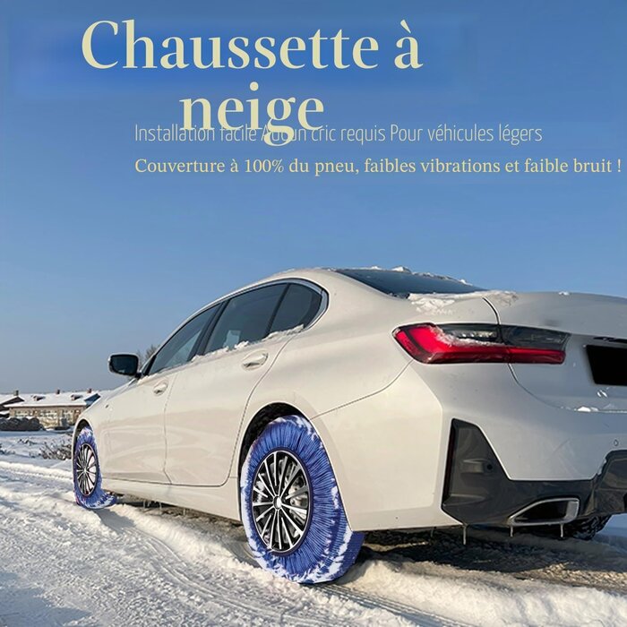 Chaussettes à neige textiles XXL - Montage rapide - Jusqu'à -69%