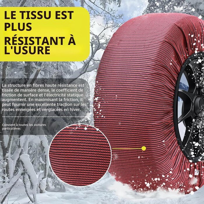 Chaussettes à neige voiture taille XS - Jusqu'à 69% de remise