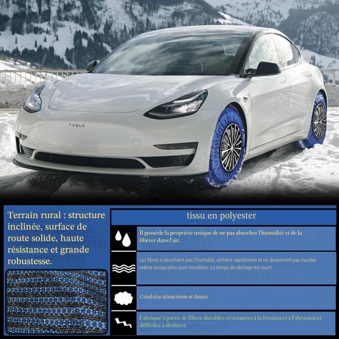 Chaussettes à neige textiles XXL - Jusqu'à 69% de remise