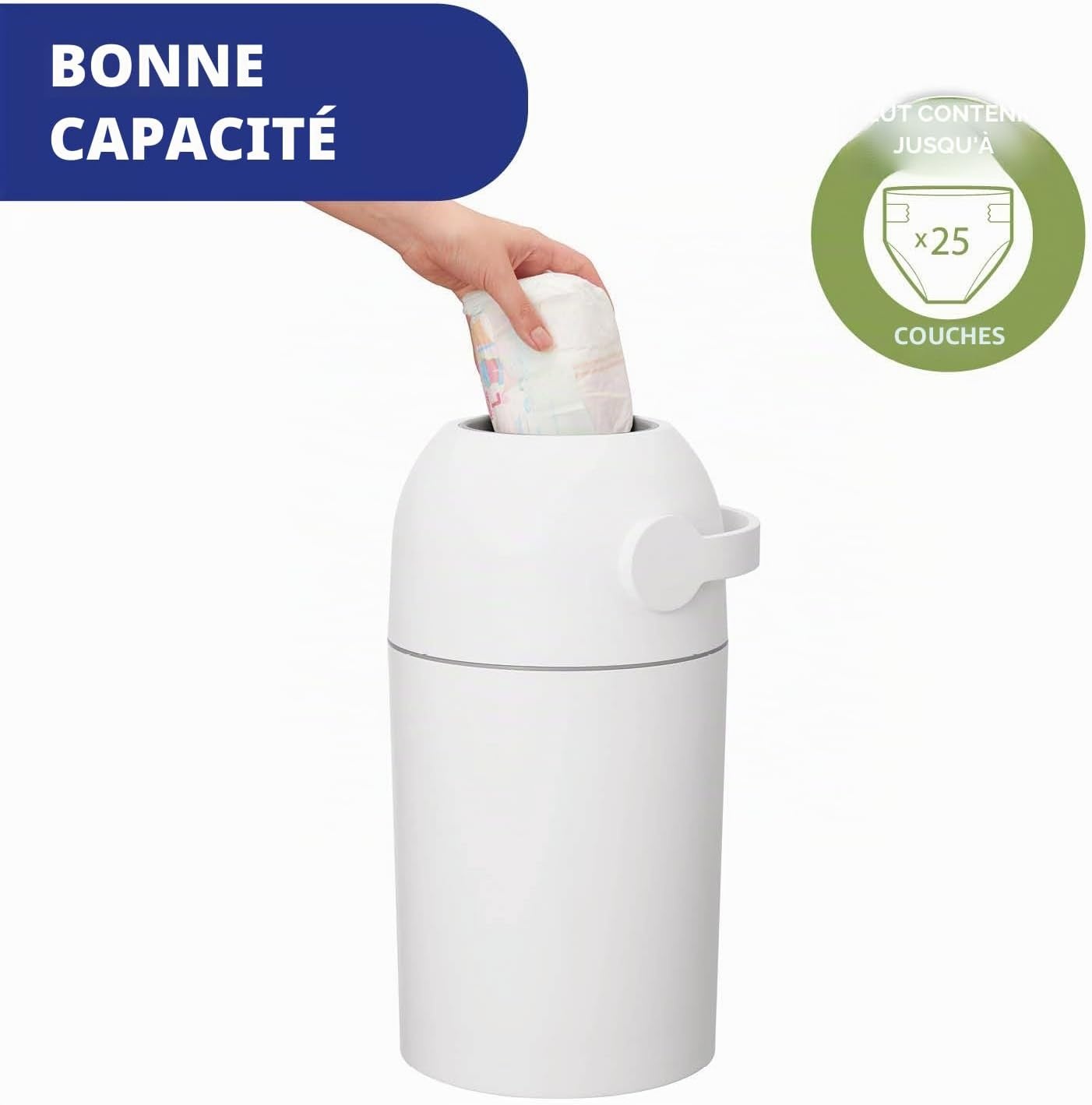 Chicco Poubelle à couches compacte anti-odeurs - Jusqu'à 34 % de réduction
