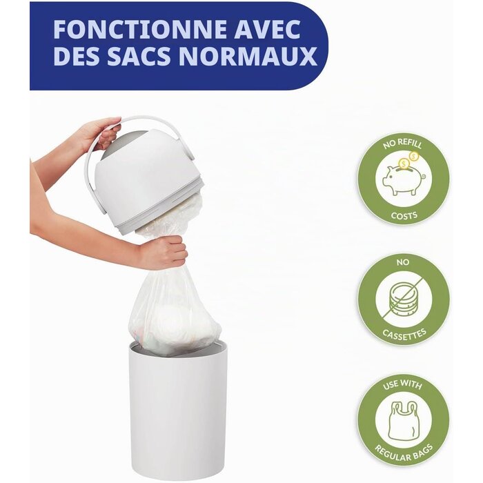 Chicco Poubelle à couches compacte anti-odeurs - Jusqu'à 34 % de réduction
