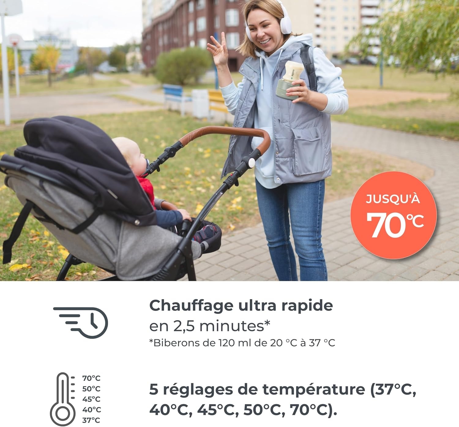 Chauffe-biberon portable sans fil - Jusqu'à 68% de réduction
