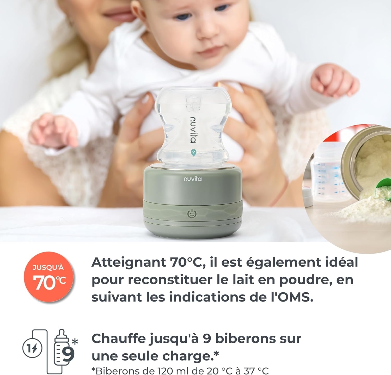 Chauffe-biberon portable sans fil - Jusqu'à 68% de réduction