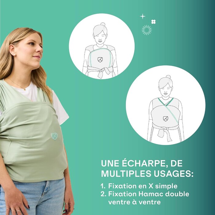 Écharpe de portage ergonomique nouveau-né - Jusqu'à 68% de réduction