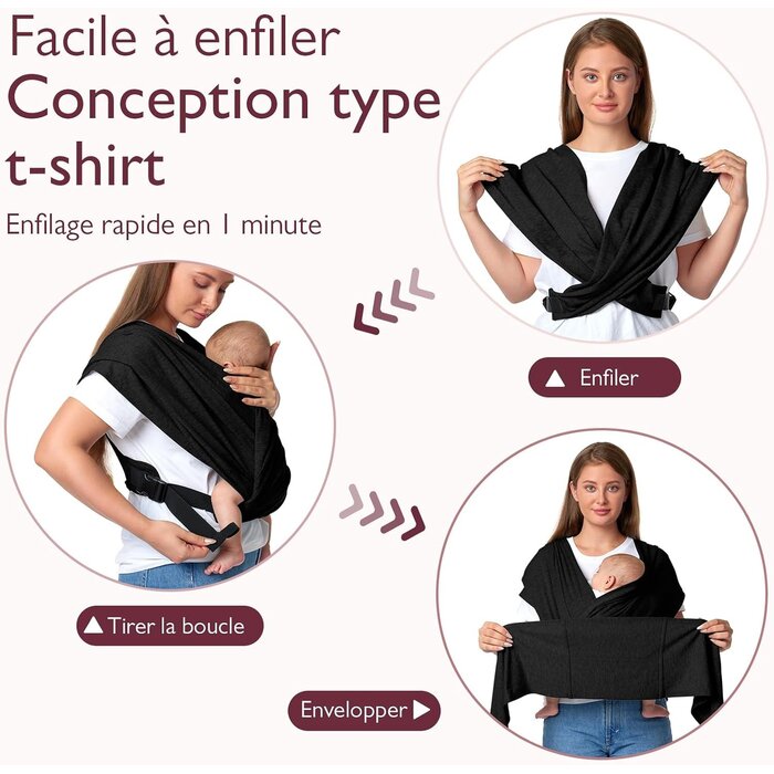 Porte-bébé ergonomique gris - Jusqu'à 34 % de réduction